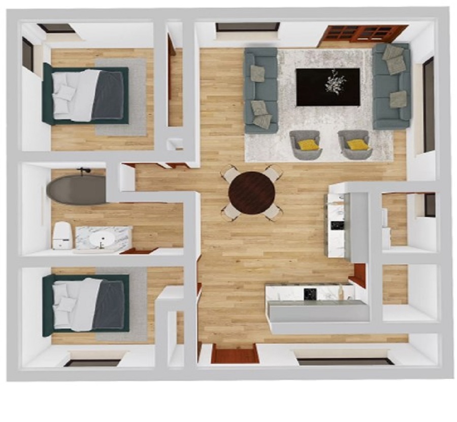 3D floor plan