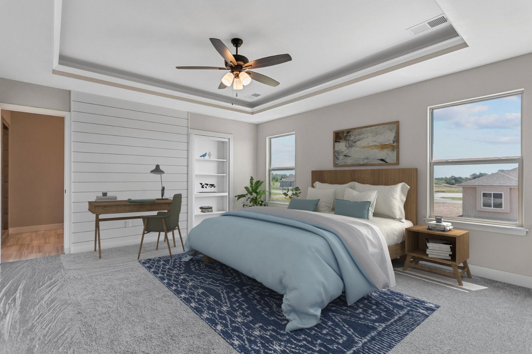 virtually staged room