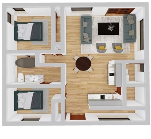 3D floor plan