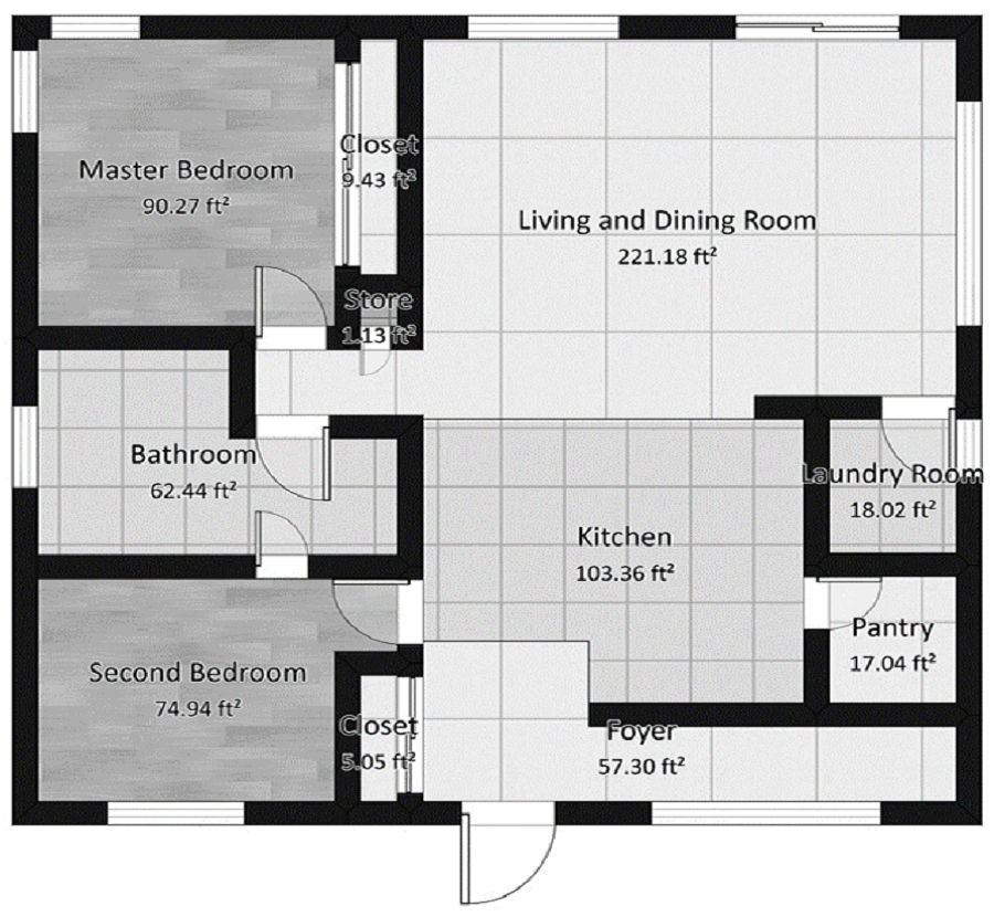 Basic floor plan before