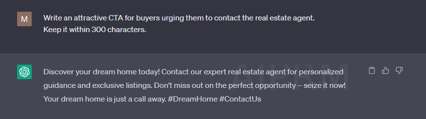 ChatGPT writing an effective call-to-action