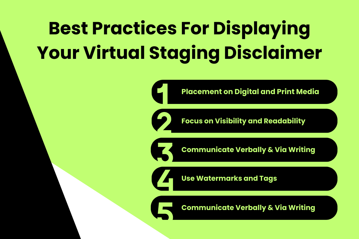 Best Practices for Displaying Your Virtual Staging Disclaimer